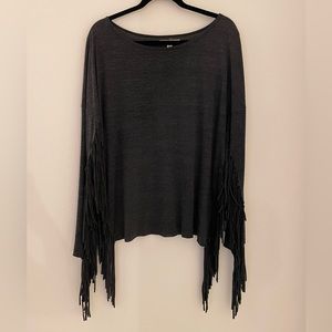 Ya LA long sleeve fringe top